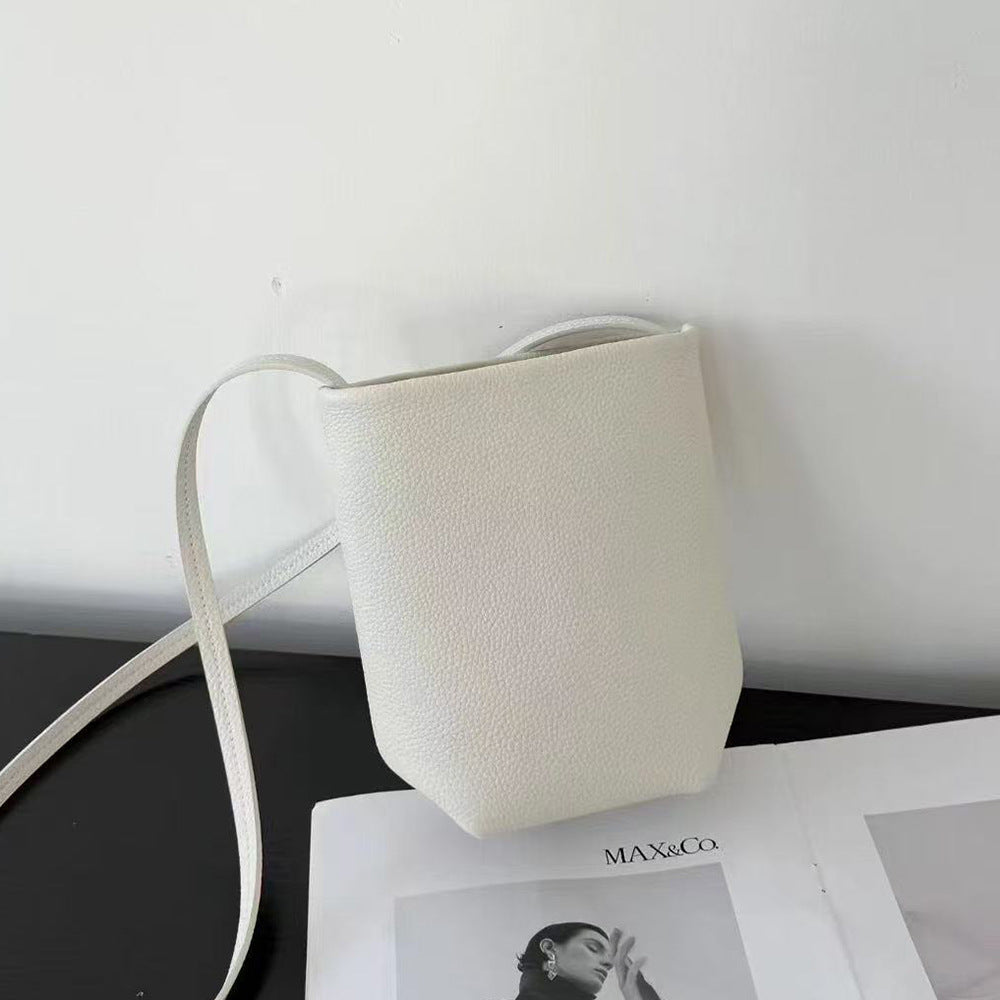 Women's Summer Litchi Pattern Top Layer Leather Women's Messenger Bag