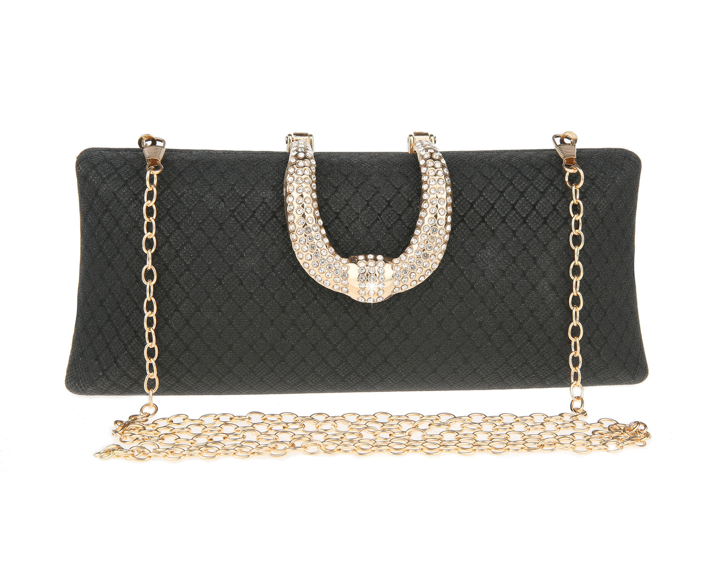 Plaid Thin Glittering Clutch Fashion Banquet Dress Dinner Bag