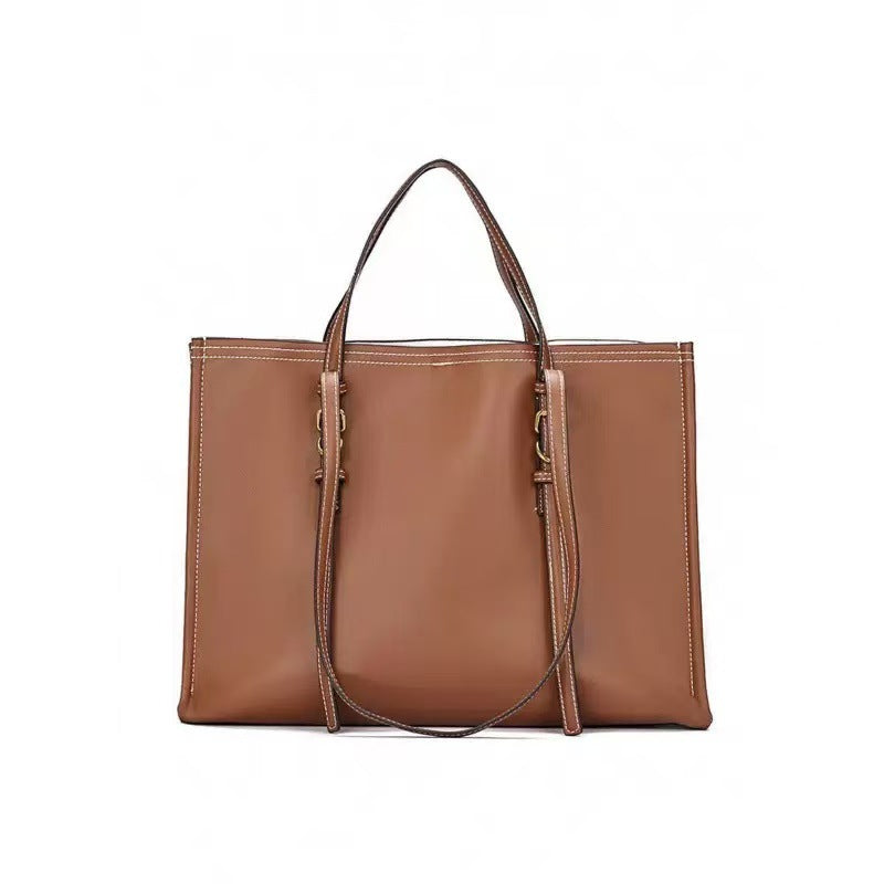 Women's Spanish Thread Decoration Large Capacity Shopping Tote Bags