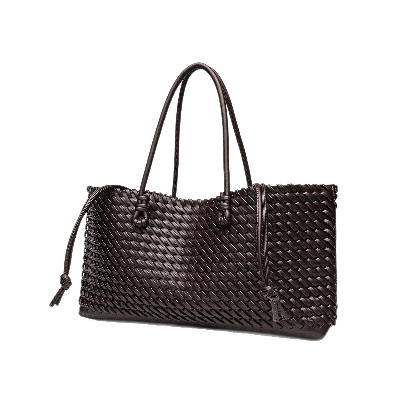 Hand-woven Woven Fashion High-grade Large Capacity Portable One Women's Handbag