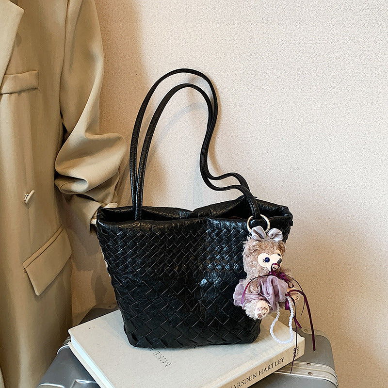 Women's Summer Weaving Portable Advanced Single Underarm Women's Messenger Bag
