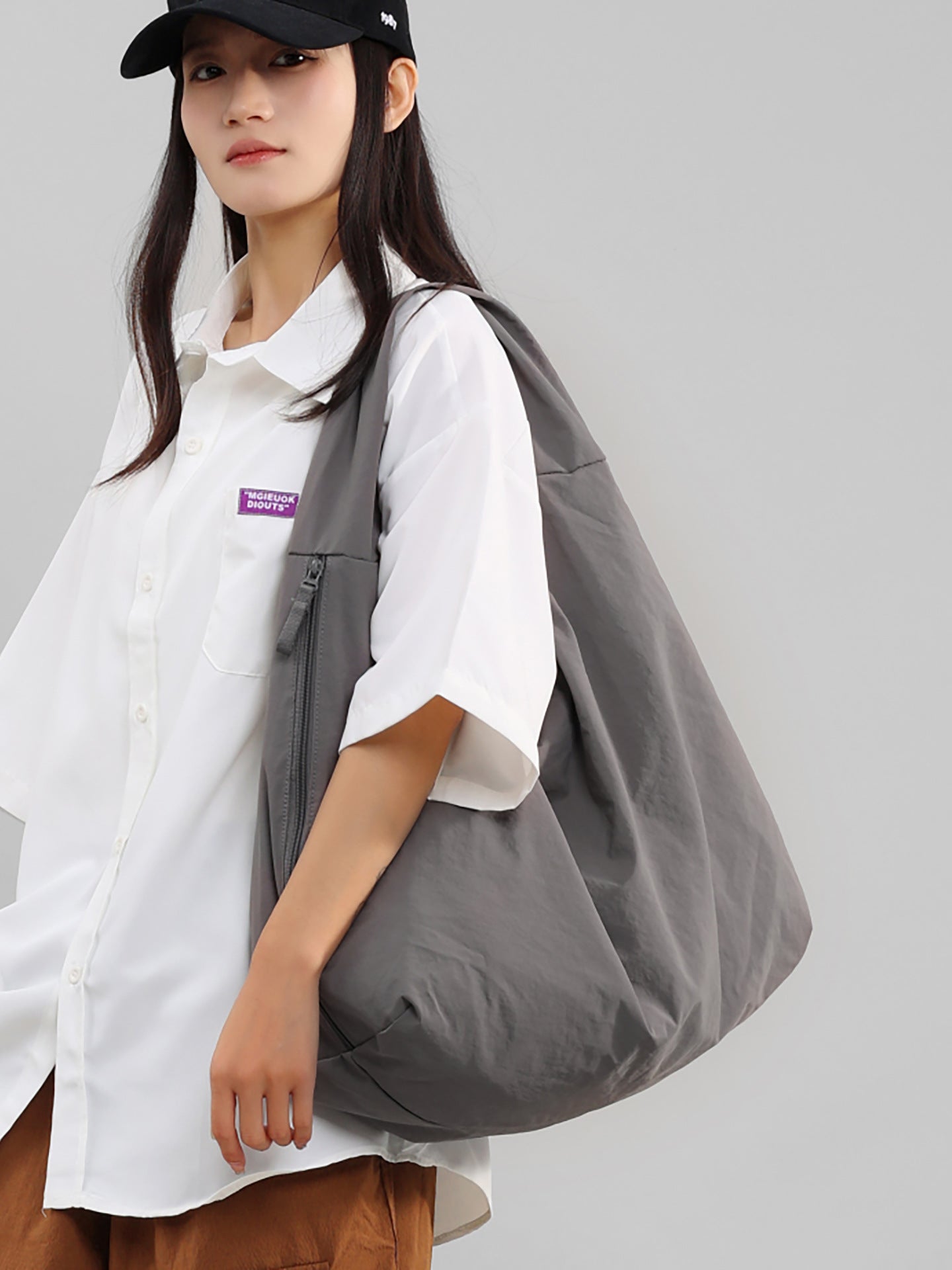 Women's Capacity Nylon Canvas Versatile Leisure Commute Super Lightweight Women's Shoulder Bag