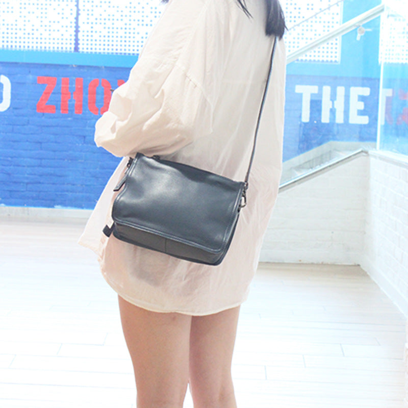 Women's Layer Cowhide Soft Leather Lightweight Commute Leisure Fashion Trendy Bags
