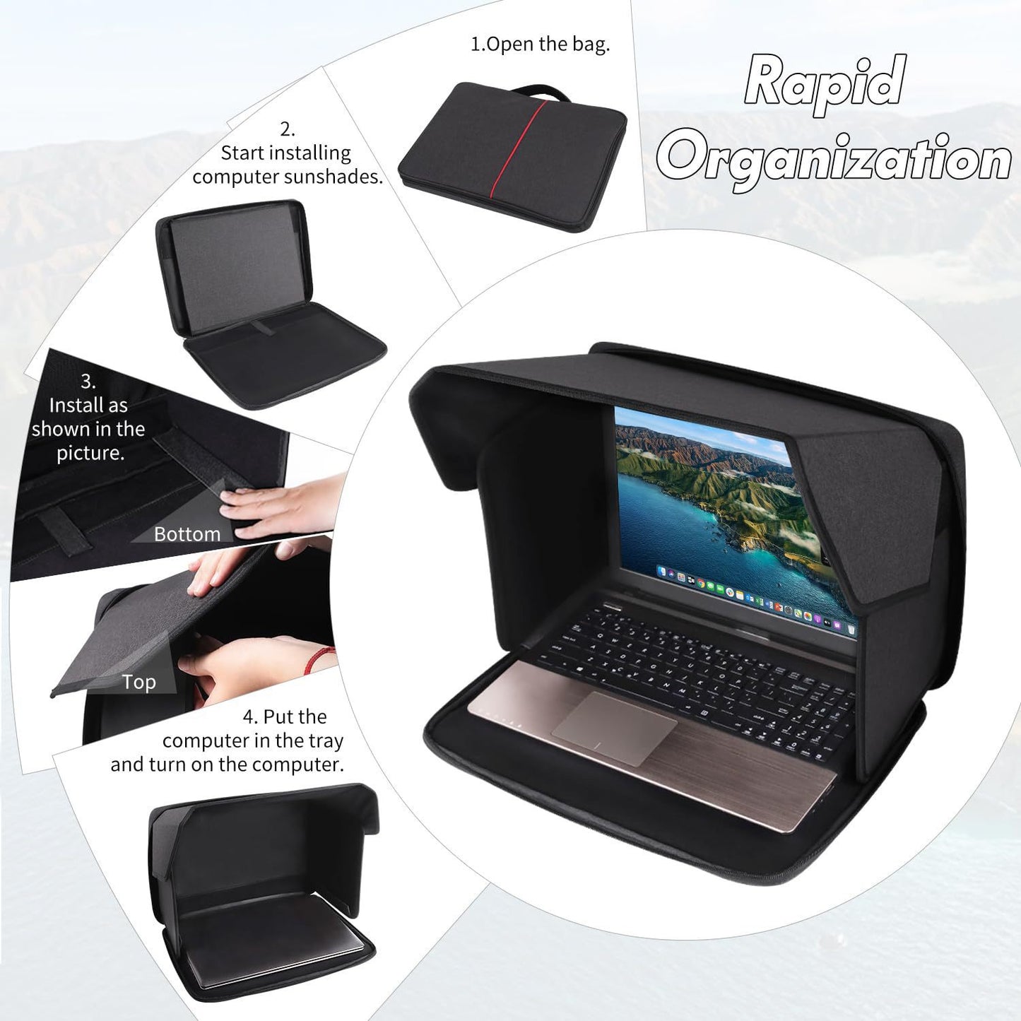 Data Cable Microphone Organizing Folders Mouthpiece Computer Laptop Bag