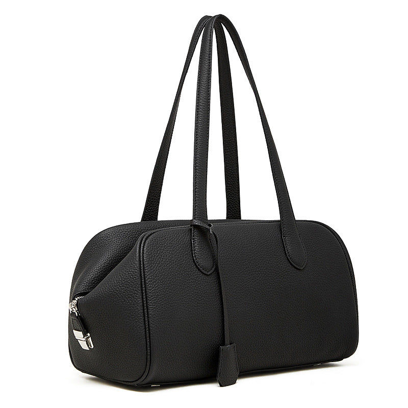 First Layer Cowhide Underarm Simple Fashion Female Women's Shoulder Bag