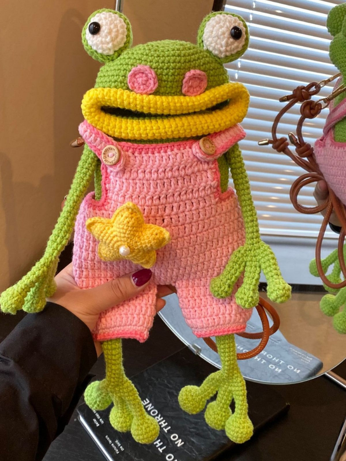 Frog Mobile Suspender Pants Ugly Cute Women's Messenger Bag