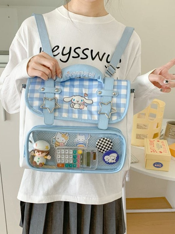 Women's Korean Cartoon Big Ear Dog Design Cute Barlow Valley Bags