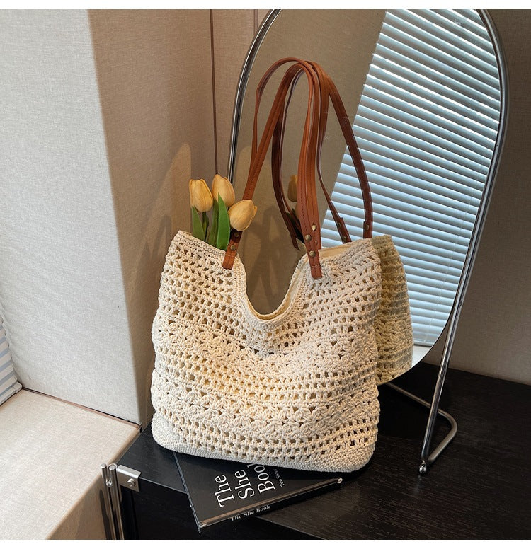Minority Simple Woven Large Capacity Commuter Bags