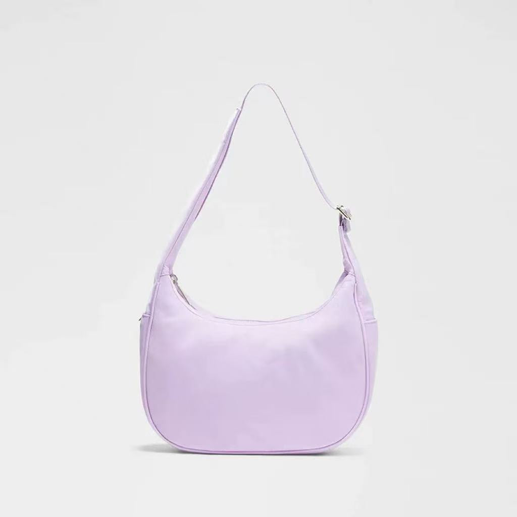 Graceful Trendy Underarm Croissant Nylon Material Women's Handbag
