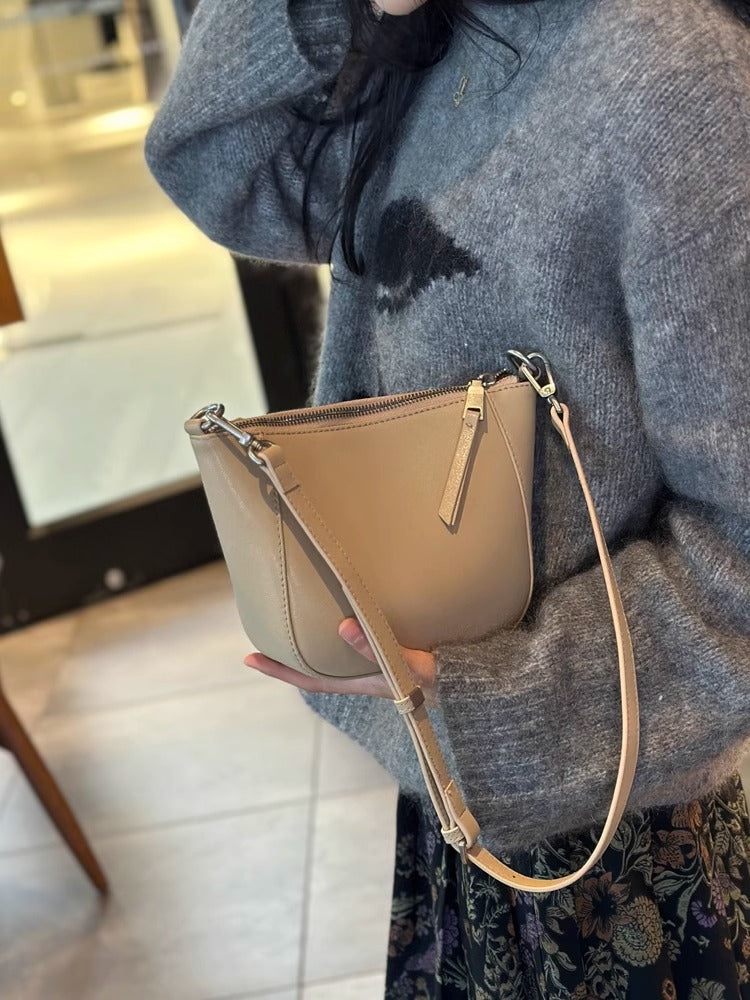 Women's Genuine Leather Fashion Advanced Texture Commuter Women's Messenger Bag