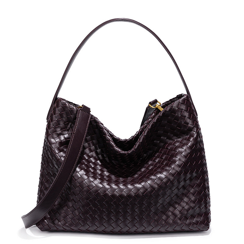 Graceful Women's Fashionable Large Capacity Woven Women's Shoulder Bag