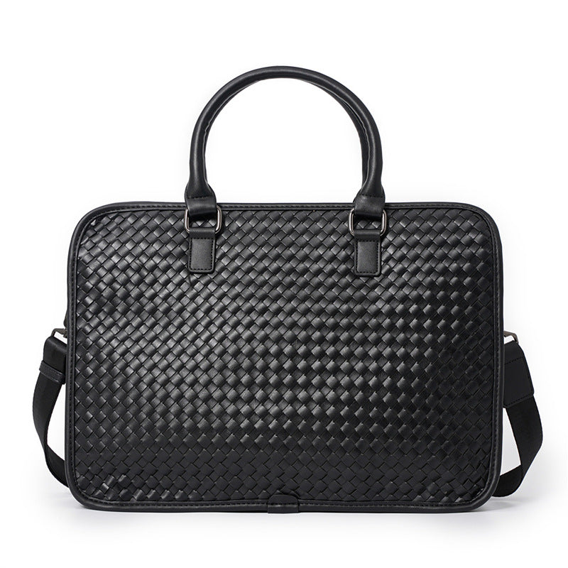Pretty Men's Fashion Woven Korean Business Men's Tote
