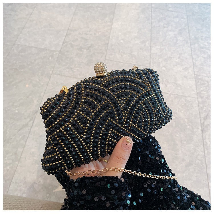 Fashion Shiny Rhinestone High Sense Party Dinner Bag