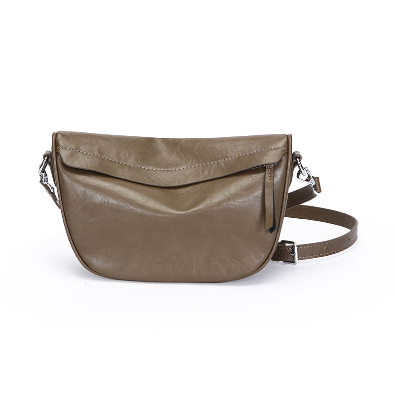 Women's Leather Cowhide Selenodont Genuine Dumpling Versatile Simple Bags
