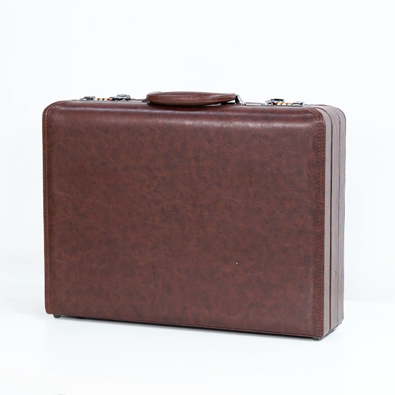 Men's Office Business Password Computer Retro Leather Advanced Lock