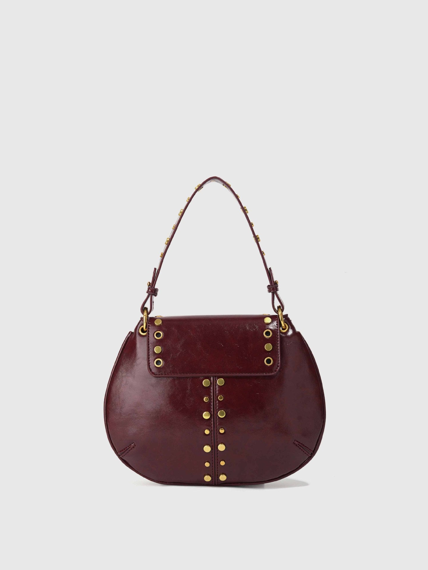 Women's Punk Rivet High-grade Underarm Metal Saddle Women's Handbag