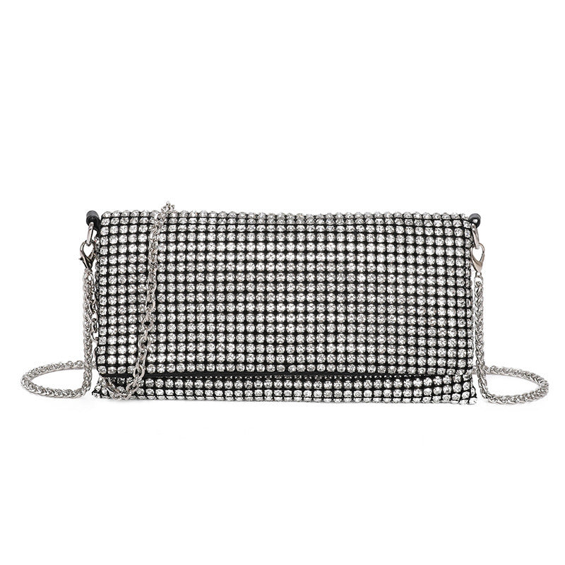 Women's Summer Chain Rhinestone Light Luxury Dinner Bag