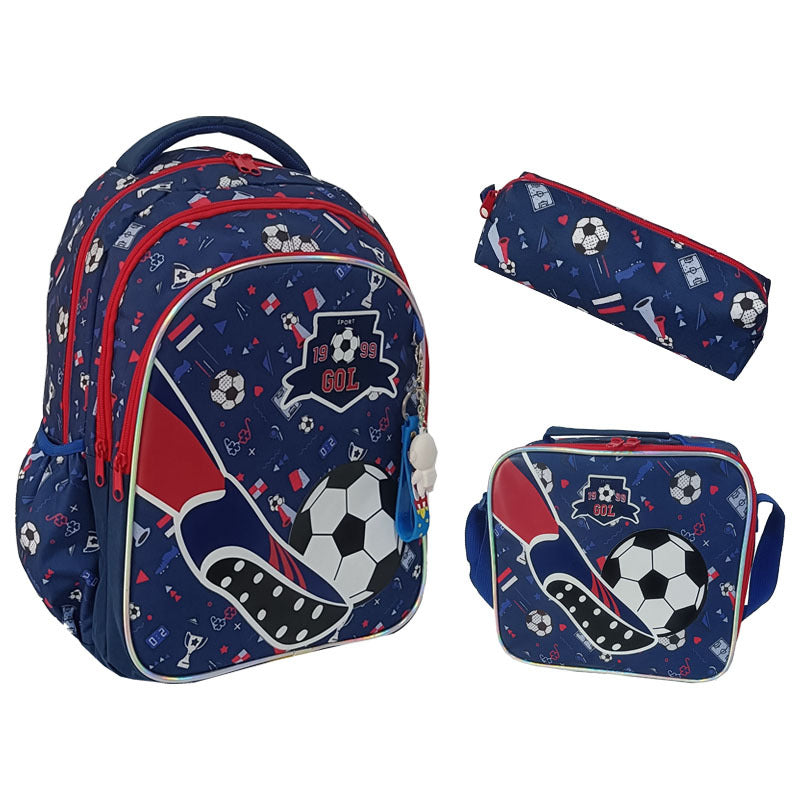 Football Spine Protection Boys Large Capacity Primary School Bag