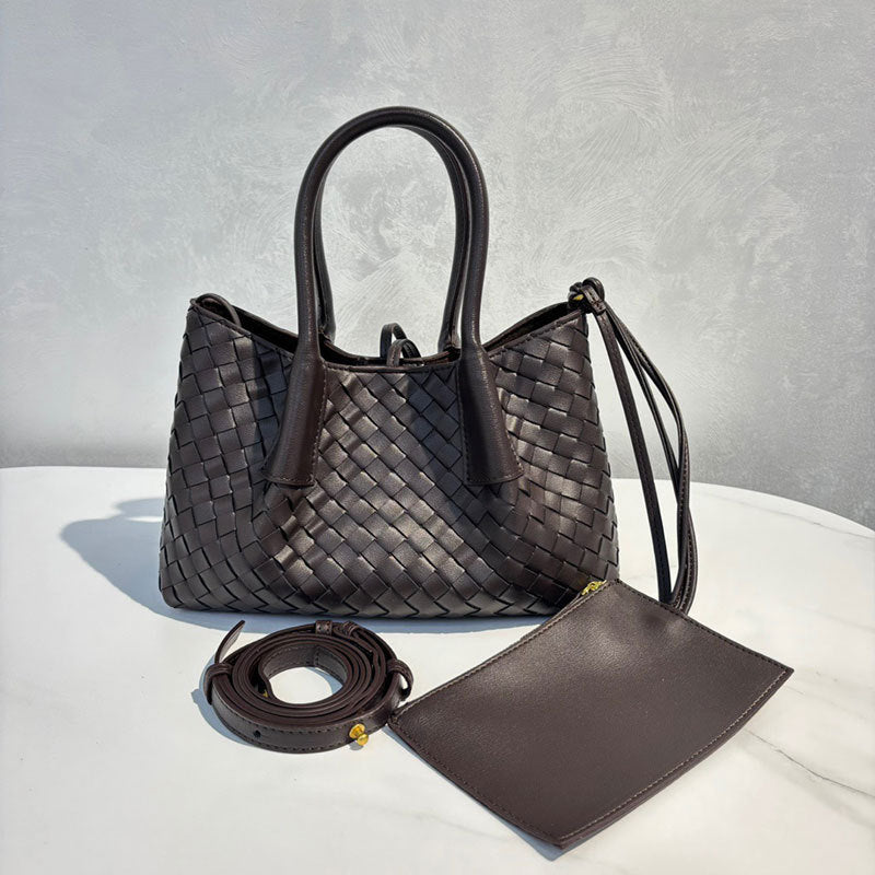 Women's Hand-woven Genuine Leather French Portable High-grade Bags