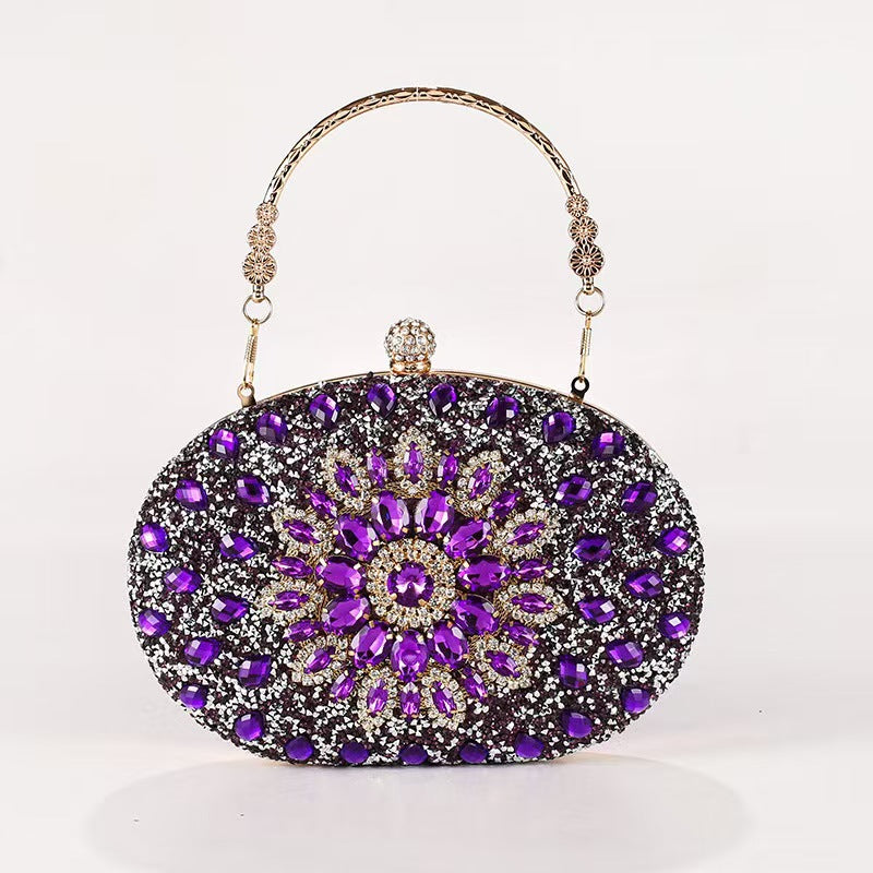 Sunflower Fashion Banquet Clutch Dress Diamond Bags