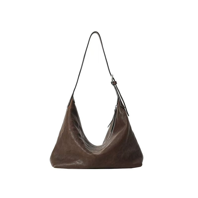 Skin Underarm Classic Commuter Genuine Leather Women's Shoulder Bag