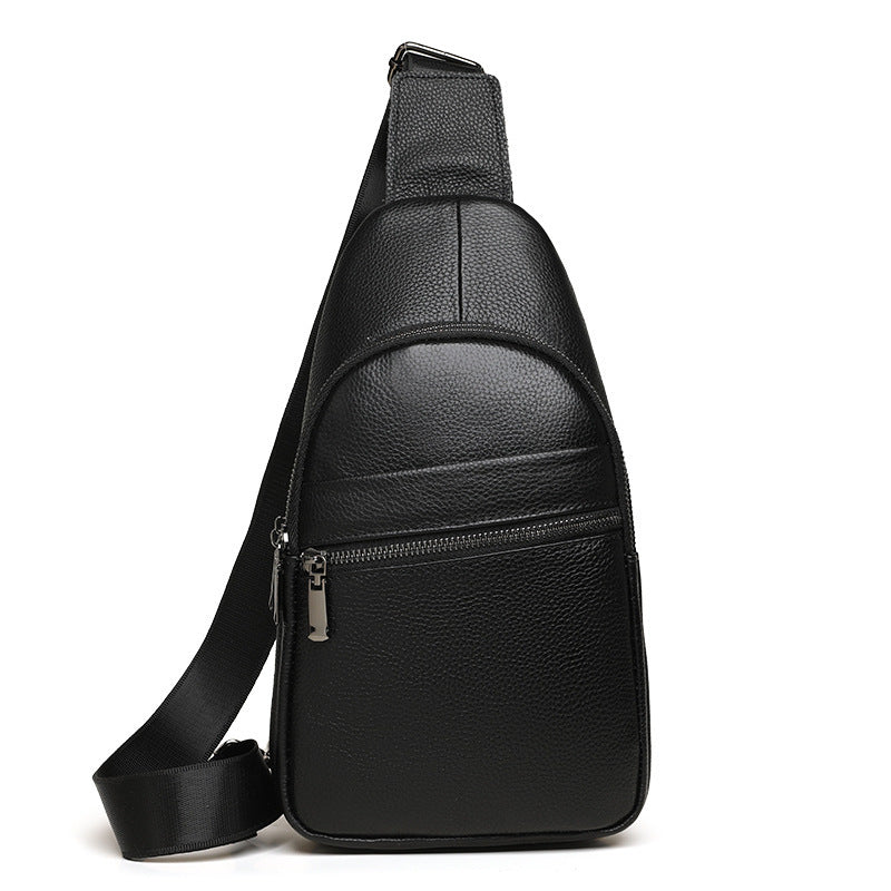 Versatile Pretty Men's Trendy Soft Leather Backpacks