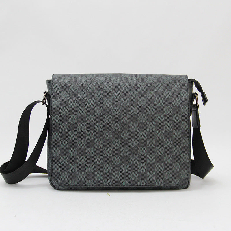 Durable Men's Fashion Leather Street Flip Men's Shoulder Bag