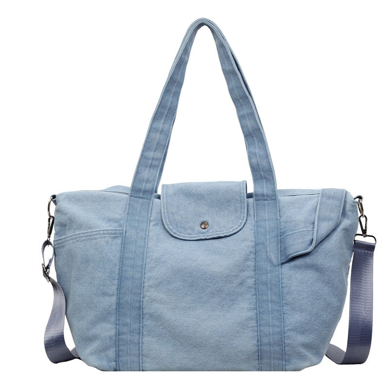 Women's Large Capacity Denim Fashion Simple Solid Women's Shoulder Bag