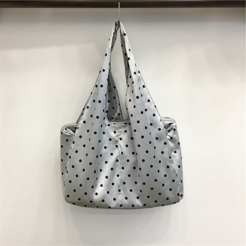 Cabinet Korean Style Large Capacity Polka Shoulder Bags