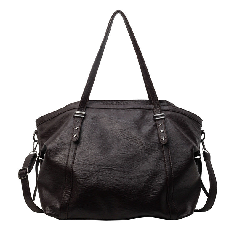 Women's Retro Large Capacity Fashion Texture Summer High Sense Bags