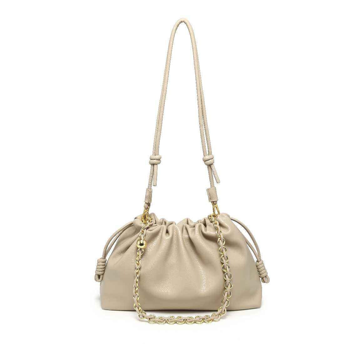 Lucky Pleated Drawstring Dumpling Shape Chain Women's Shoulder Bag