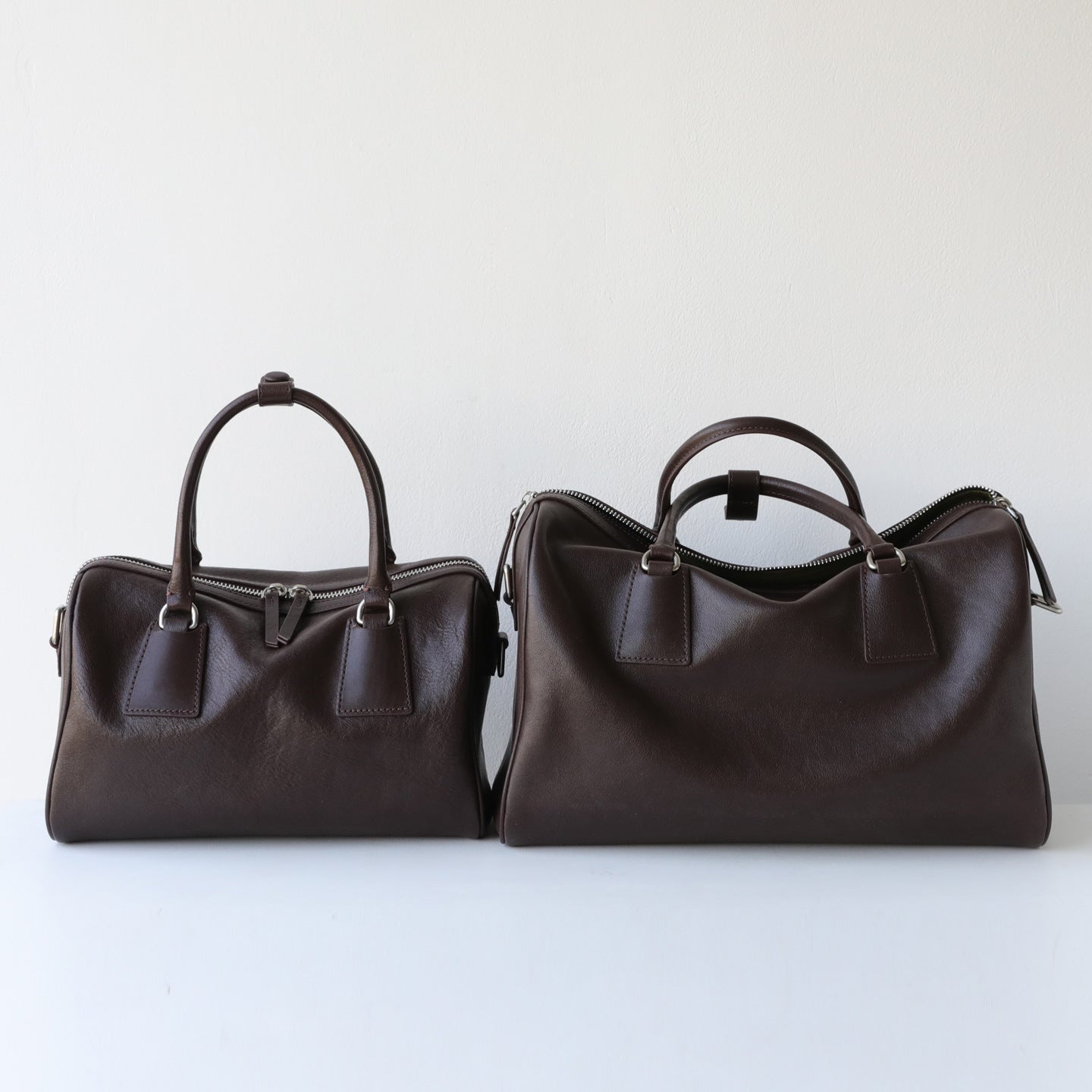 Women's Tanning Leather Vintage Boston Pillow Large Capacity Women's Handbag