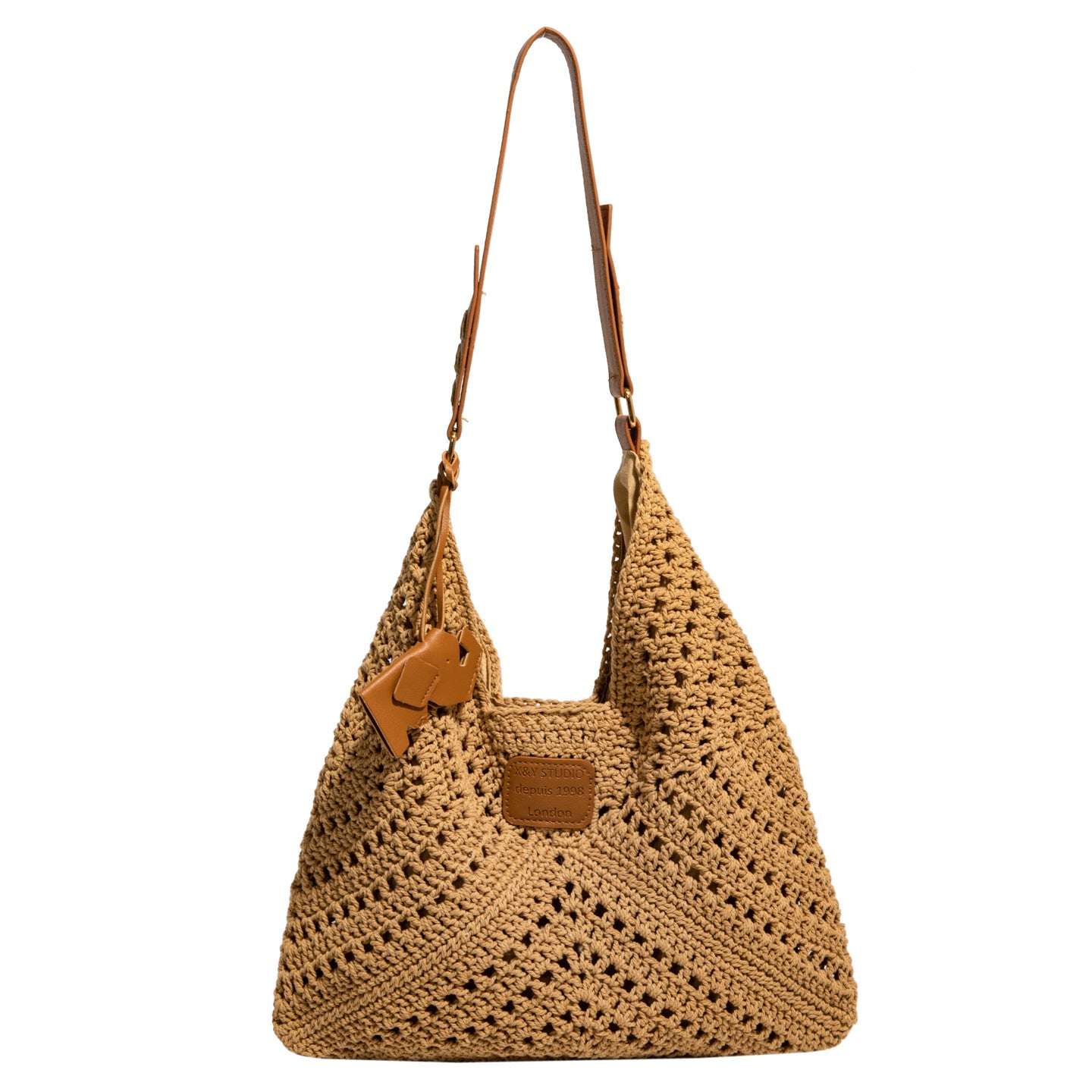 Women's Woven Trendy Large Capacity Mori Cute Straw Beach Underarm Bags