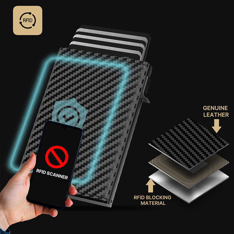 Men's High-grade Aluminum Alloy Smart Box Minimalist Men's Wallet