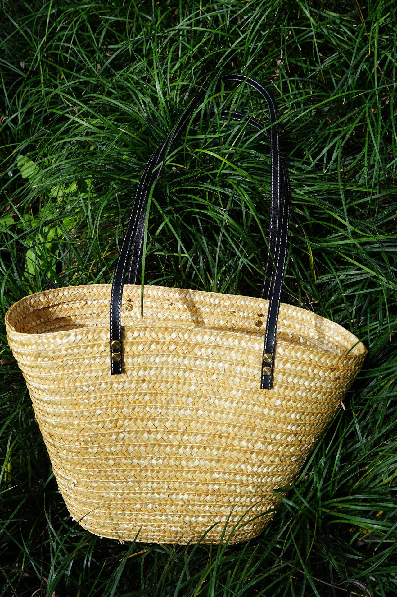Women's Style Natural Straw Large Capacity Picnic Basket Women's Shoulder Bag