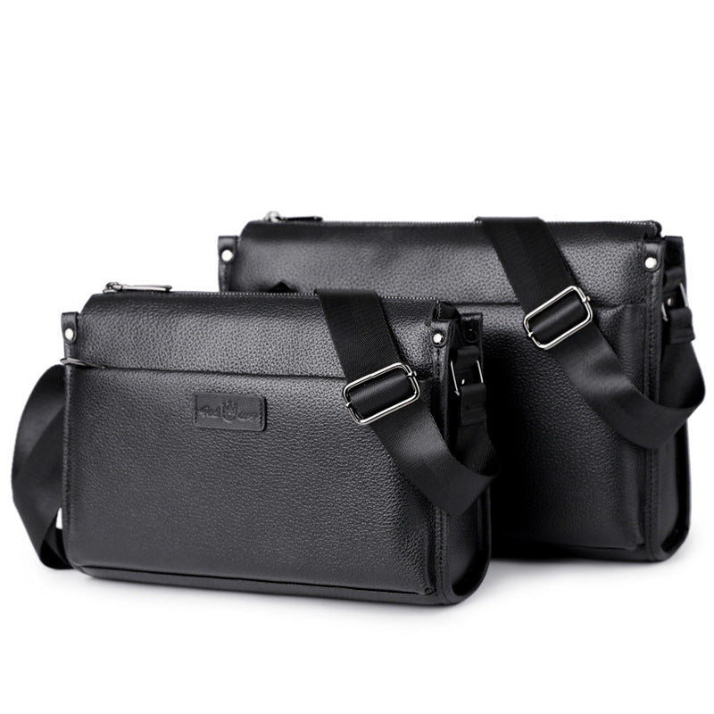 Men's Layer Cowhide Business Commute Boys Genuine Leather Bags