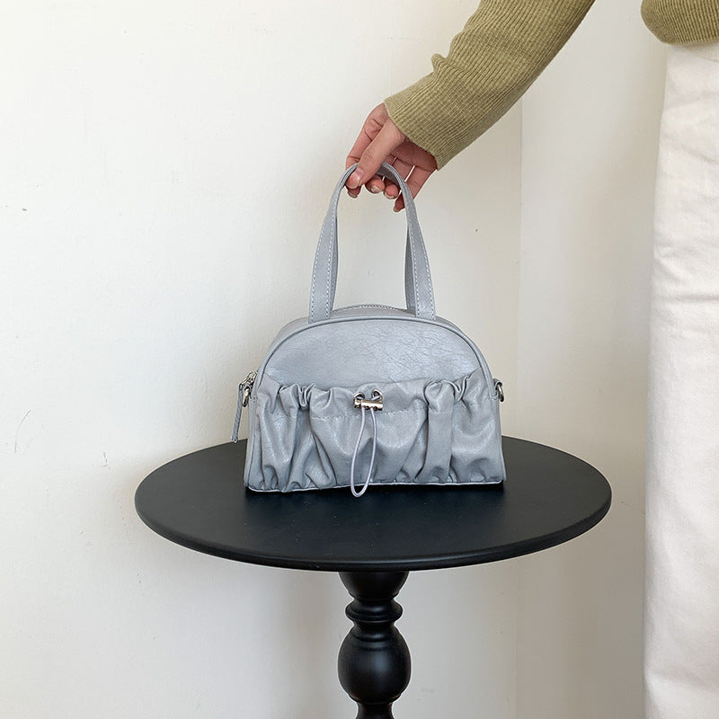 Women's Large Capacity Design Pleated Korean Fashion Handbags