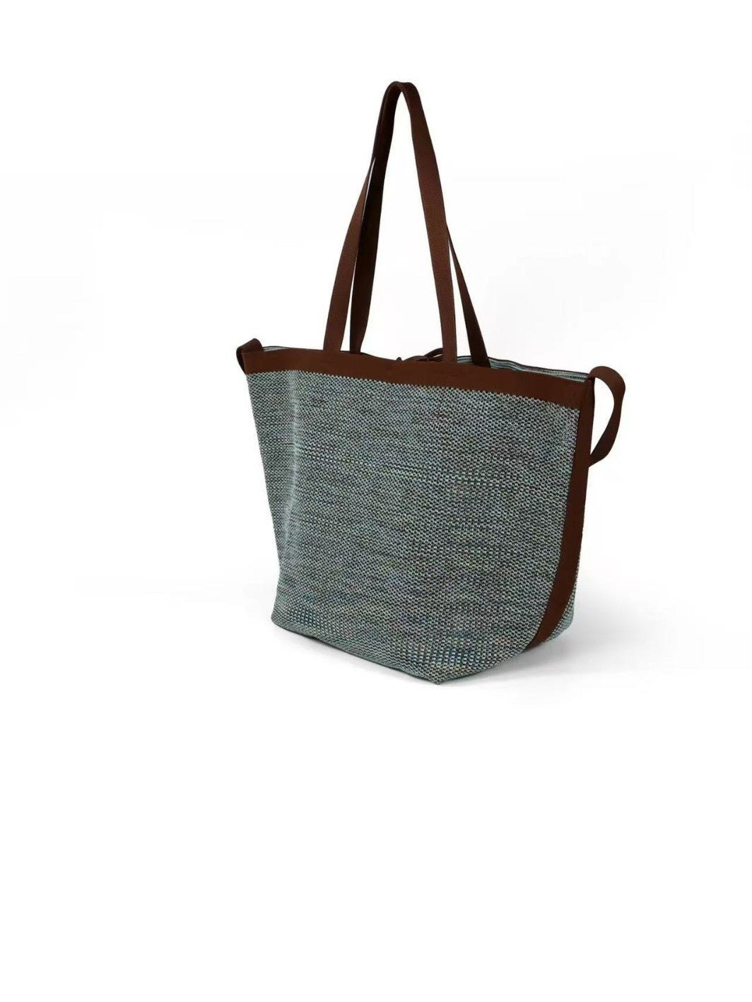 Fashion Commuter Korean Knitted Contrast Color Tote Bag