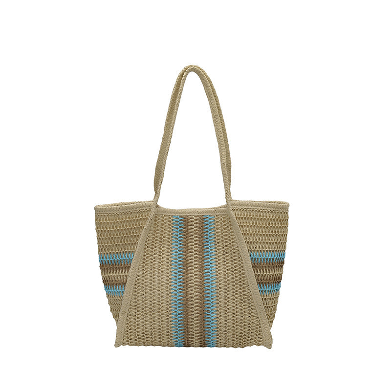 Women's Vegetable Basket Mother Storage Beach Weaving Mummy Bag