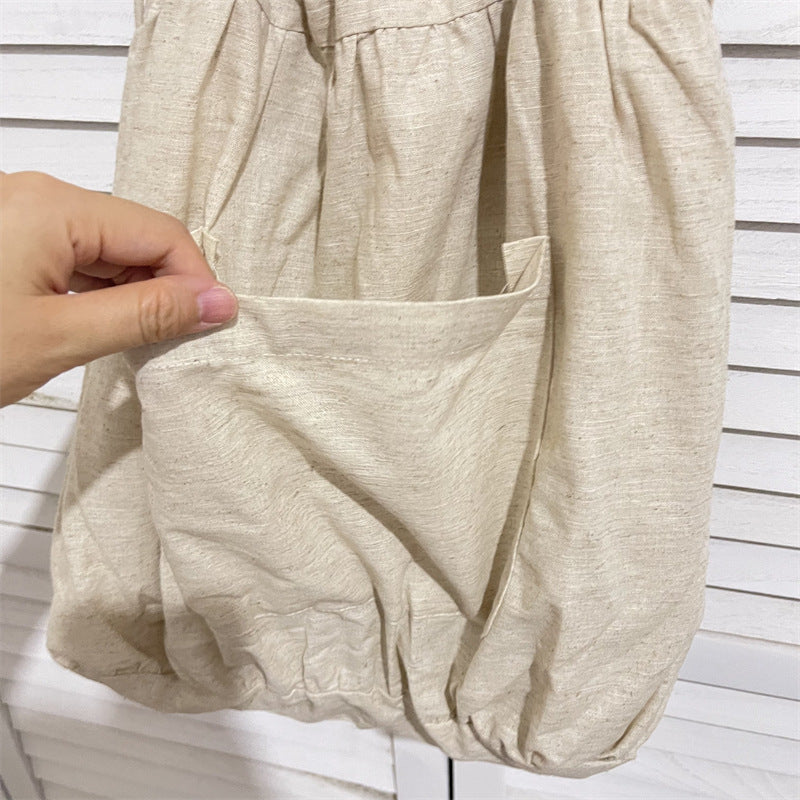 Artistic Cotton Linen Adjustable Cloth Lazy Lace Women's Shoulder Bag