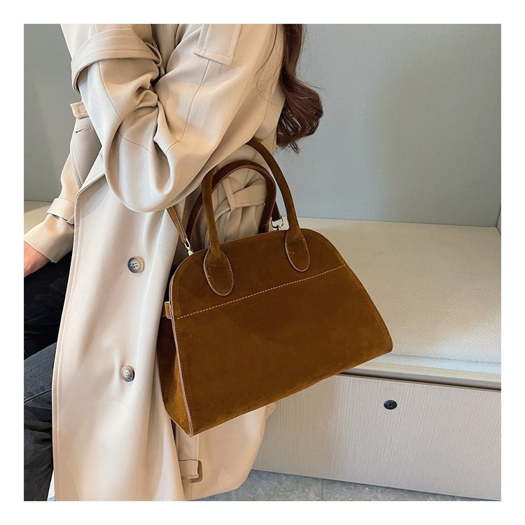 Women's Textured Large Capacity Summer Suede Frosted Tote Bag