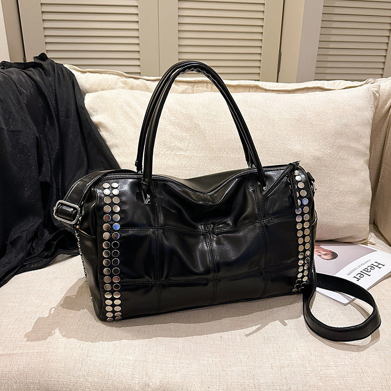 Women's Street Motorcycle Rivet Hot Large Capacity Bags