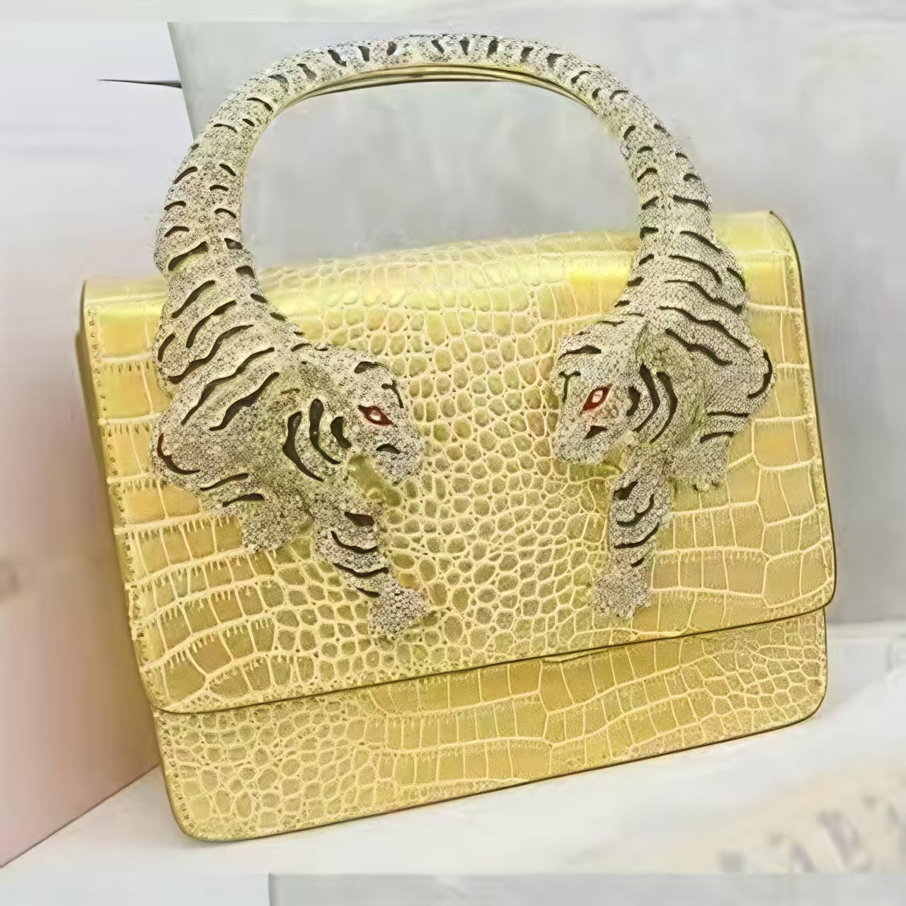 Fashion Creative Durable Tiger Crocodile Pattern Shoulder Bags