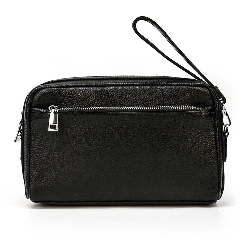 Men's Leather Large Capacity Multifunctional Wrist Vintage Men's Clutch