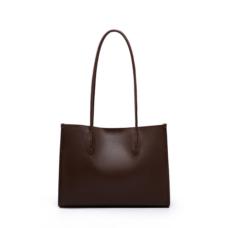 Women's Genuine Leather Niche Soft Versatile High-grade Large Bags