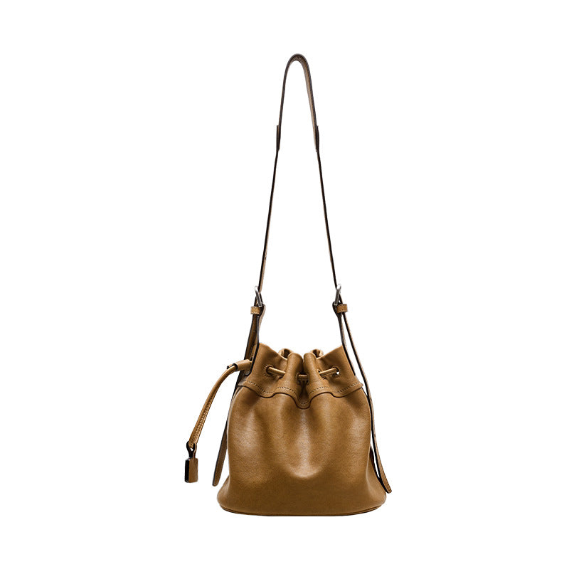 Charming Women's Niche Drawstring Commute Pouch Women's Messenger Bag