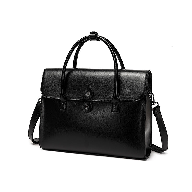 Women's High Sense Genuine Leather Retro Fashion Laptop Bags