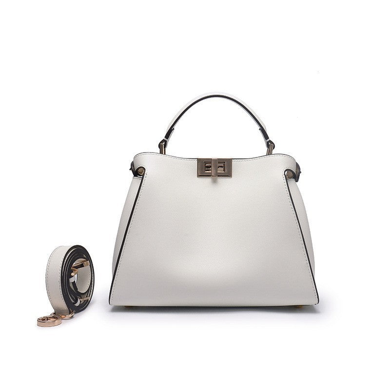 Women's Lady Like Woman Genuine Leather Professional Style Temperament Rotating Large Women's Handbag