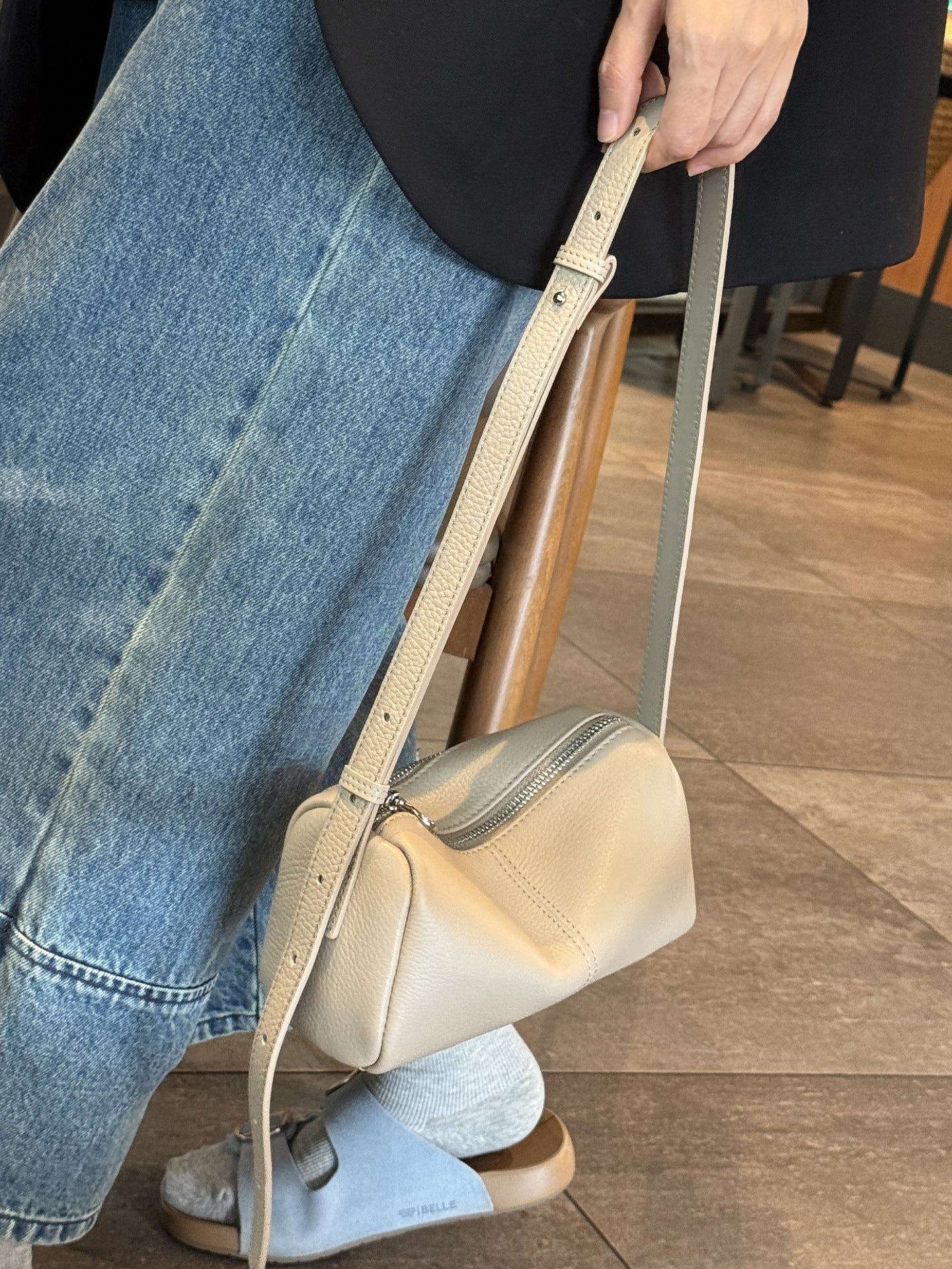 Women's Toast White Commuter Underarm Pillow Pure Women's Leather Bag