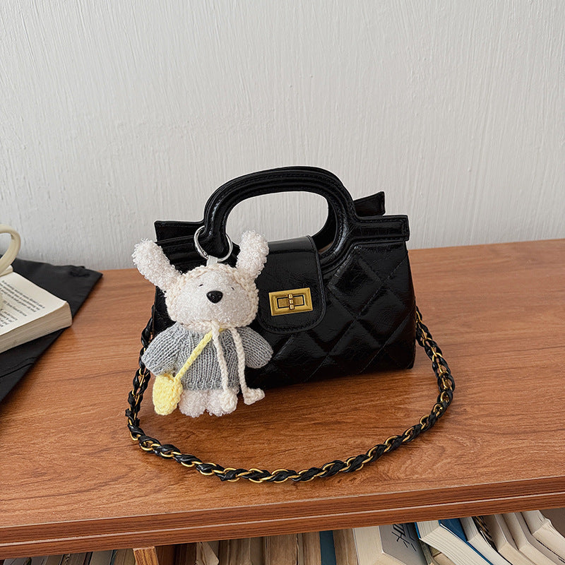 Classic Style Portable Texture Chain Fashionable Shoulder Bags